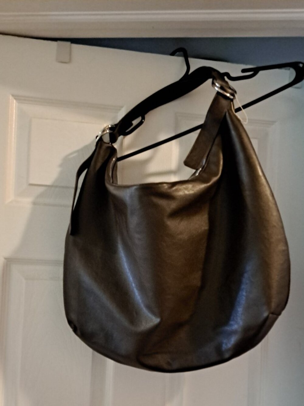 Large Hobo & Crossbody bag by Primark Dark Brown high quality faux leather - NEW